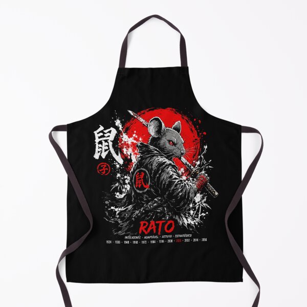 Item preview, Chinese Zodiac Rat Samurai Warrior | Japanese Tattoo Streetwear Graphic Description designed and sold by kzadoxico.