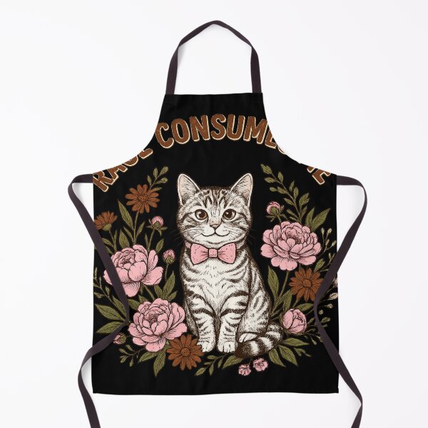 Item preview, Sarcastic Angry Kitten Floral Cat Graphic designed and sold by TeeSpectrume.