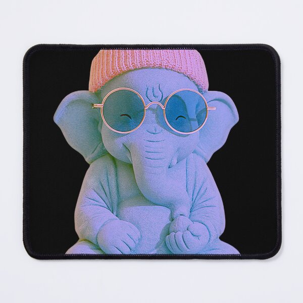 Item preview, Ganesha Wearing Beanie Sunglasses 3D Plush Pop Art designed and sold by PANNARUK THAILAND.