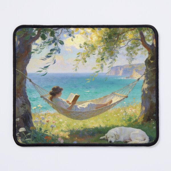 Item preview, Peaceful Hammock Above the Azure Coast designed and sold by BlareBlare.
