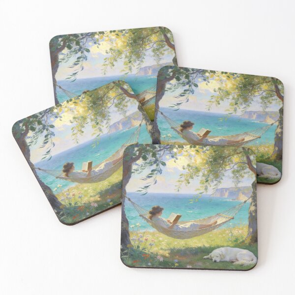 Item preview, Peaceful Hammock Above the Azure Coast designed and sold by BlareBlare.