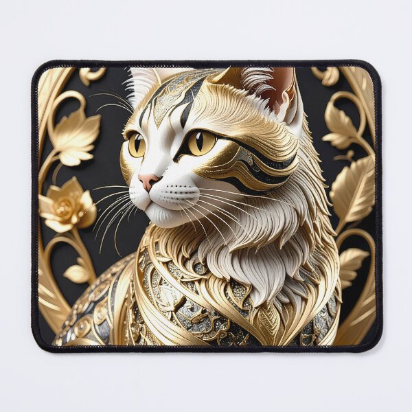 Item preview, Klimt Cat with Golden Eyes designed and sold by Vicky Brago-Mitchell®.