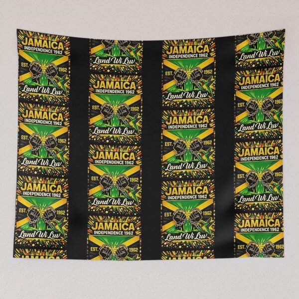 Item preview, Jamaica Land Wi Luv | Jamaican Independence Day | Proud Jamaican | Jamaica Flag designed and sold by TeesByAngelzB.
