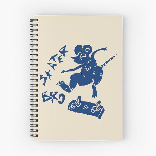 Item preview, Rat Skater Bro Hand Drawn Linocut Illustration designed and sold by RNASstuff.