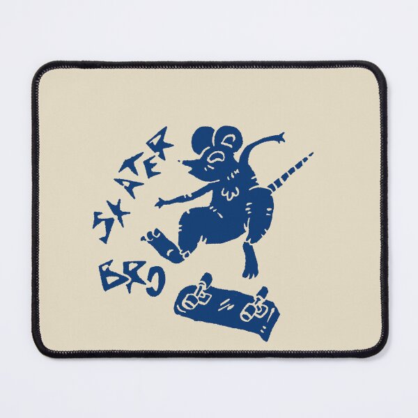 Item preview, Rat Skater Bro Hand Drawn Linocut Illustration designed and sold by RNASstuff.