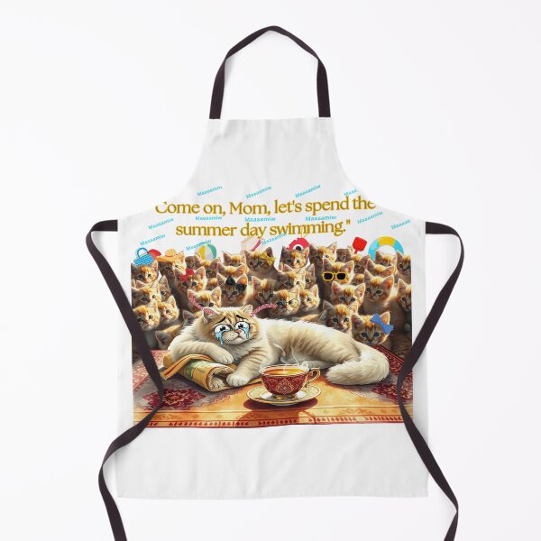 Item preview, Tired Mom Cat and Summer Kittens Caravan designed and sold by hoodiehood.