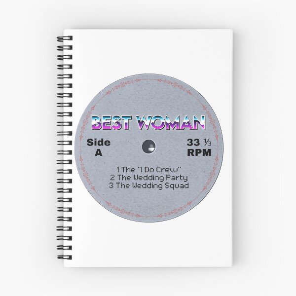 Item preview, Best Woman Vinyl Record Label Design – Retro Wedding Music Aesthetic designed and sold by MusicFanTees.