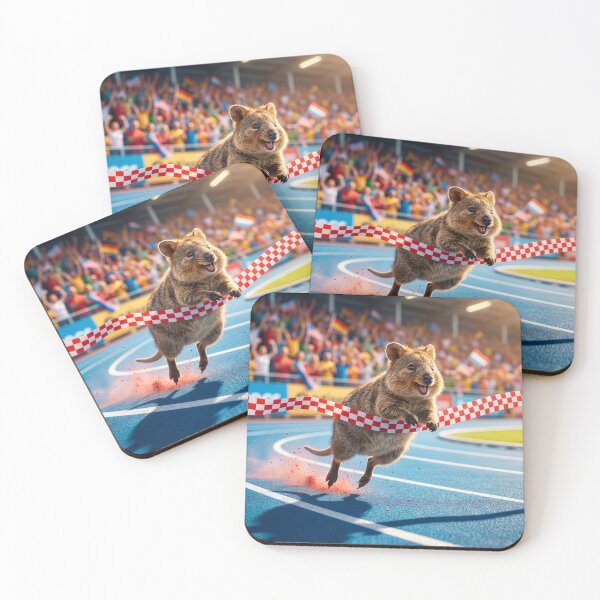 Item preview, Triumphant Quokka Breaks the Victory Tape designed and sold by Tridentulus.
