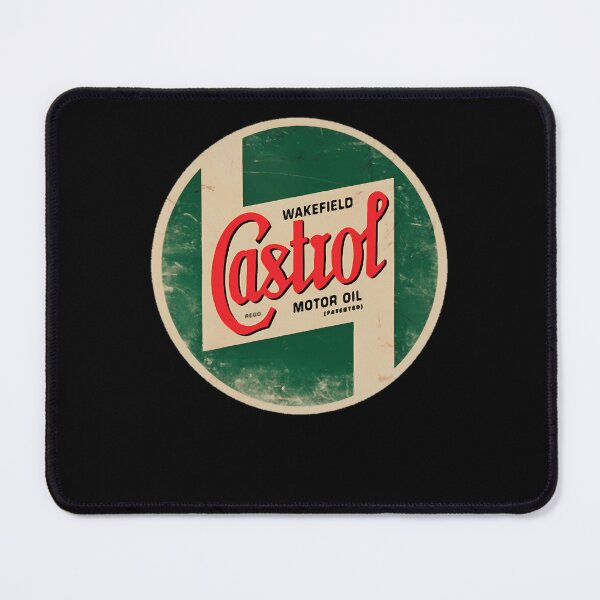 Item preview, Distressed Castrol Motor Oil Red Script Typography Inside designed and sold by Bewtm12.