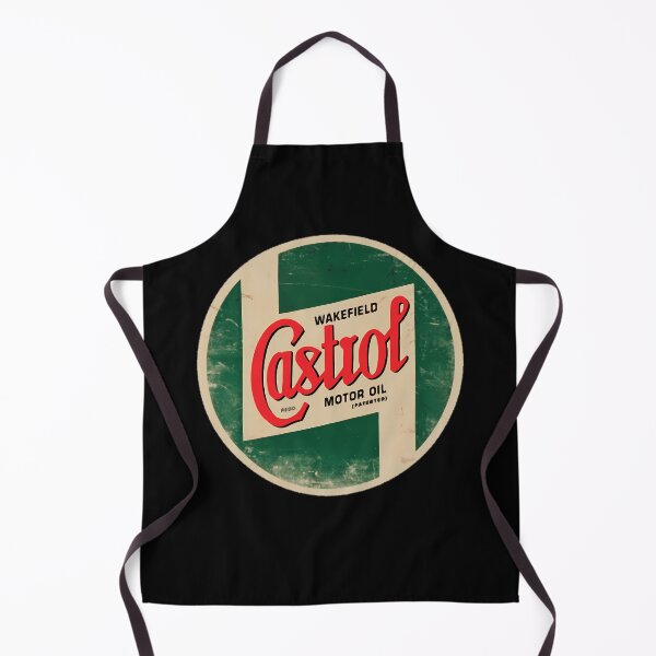 Item preview, Distressed Castrol Motor Oil Red Script Typography Inside designed and sold by Bewtm12.