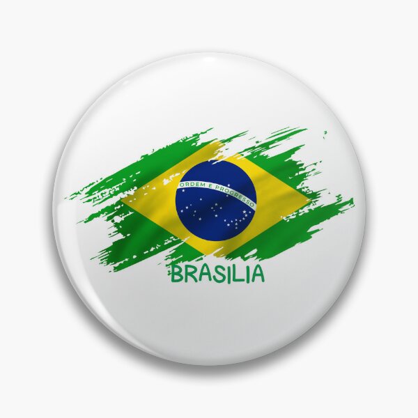 Item preview, Brasilia Brazil Flag Grunge Brush Stroke Art designed and sold by rich-moda.