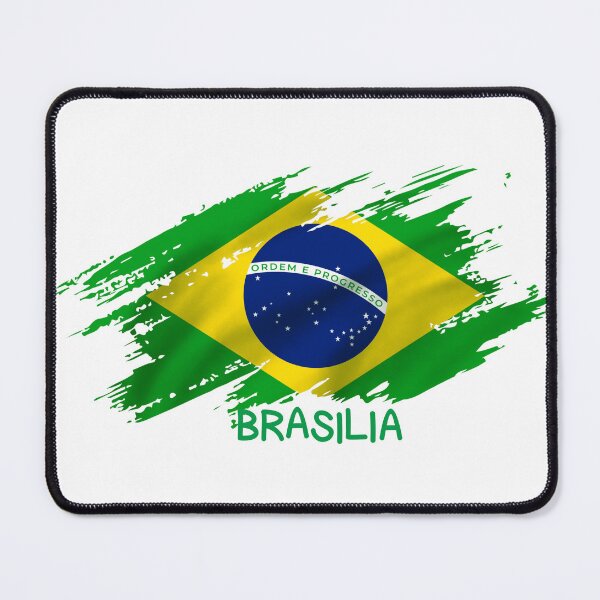 Item preview, Brasilia Brazil Flag Grunge Brush Stroke Art designed and sold by rich-moda.