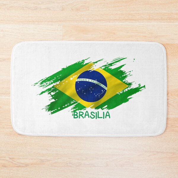 Item preview, Brasilia Brazil Flag Grunge Brush Stroke Art designed and sold by rich-moda.
