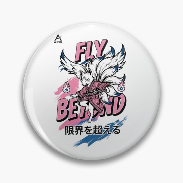 Item preview, Nine-Tailed Fox Fly Beyond Japanese Aesthetic designed and sold by Ahmedsyde.