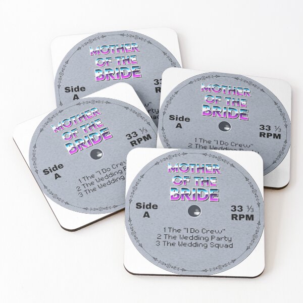 Item preview, Mother of the Bride Vinyl Record Label Design – Retro Wedding Music Aesthetic designed and sold by MusicFanTees.