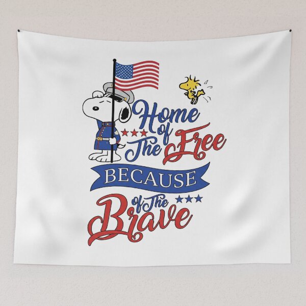 Item preview, Snoopy Home Of The Free Because Of The Brave Patriotic  designed and sold by DamianRoy88.