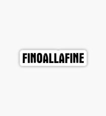 FINOALLAFINE black Sticker