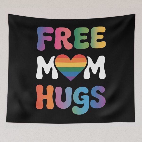 Item preview, Free Mom Hugs LGBT Gay designed and sold by sailorjessiArt.