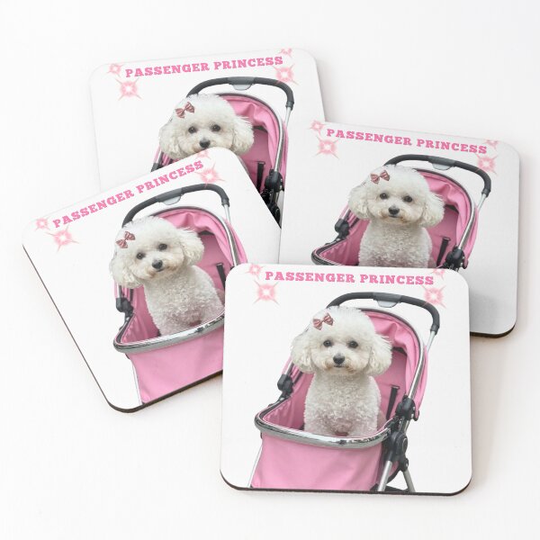 Item preview, Pasajero Princesa Divertido Perro Caniche Mamá Estampado designed and sold by chaos-and-curls.