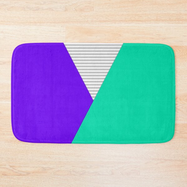 Item preview, Patchwork Purple green with striped insert combined decor designed and sold by fuzzyfox.