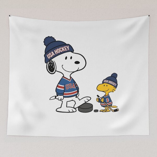 Item preview, Snoopy Woodstock USA Hockey Puck Play designed and sold by WilliamFerris.