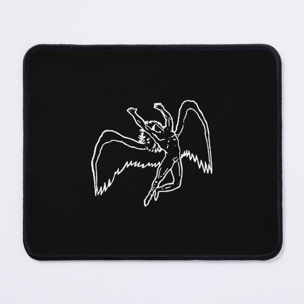 Item preview, Fallen Angel Icarus Heavy Rock White Outline Graphic designed and sold by Cactused.