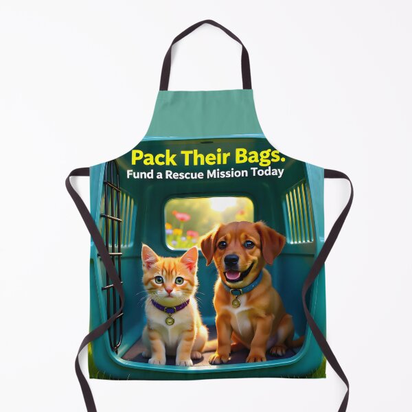 Item preview, Pack Their Bags Rescue Mission: Puppy and Kitten Travel Crate Donation Ad designed and sold by Creative-RE.