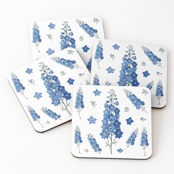 Item preview, Blue Delphinium Botanical Flower designed and sold by Bio Tech Art.