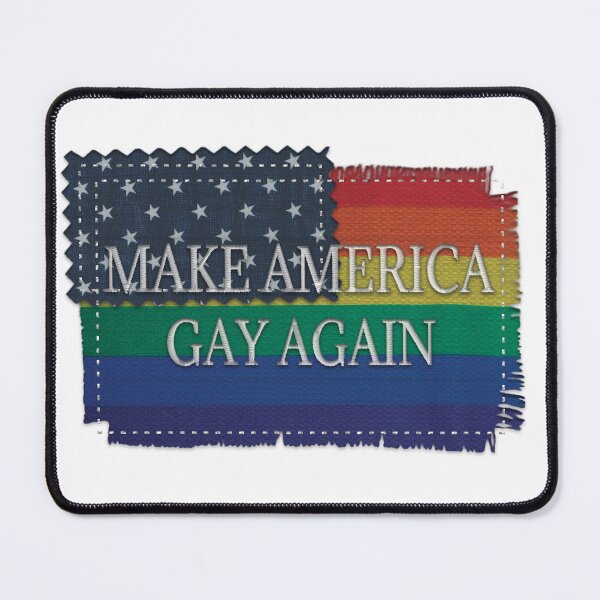 Item preview, Make America Gay Again - Rainbow American Flag designed and sold by art by hannah lang.