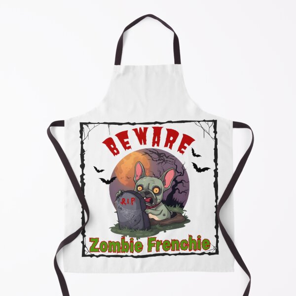 Item preview, Beware Zombie Frenchie Halloween Graveyard French Bulldog Spooky Graphic designed and sold by VibranPalette.