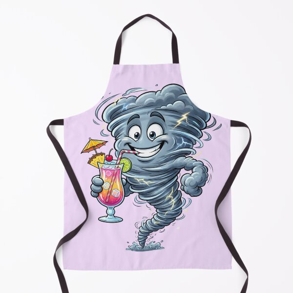 Item preview, Funny Tornado Drinking Cocktail Summer Cartoon designed and sold by rich-moda.
