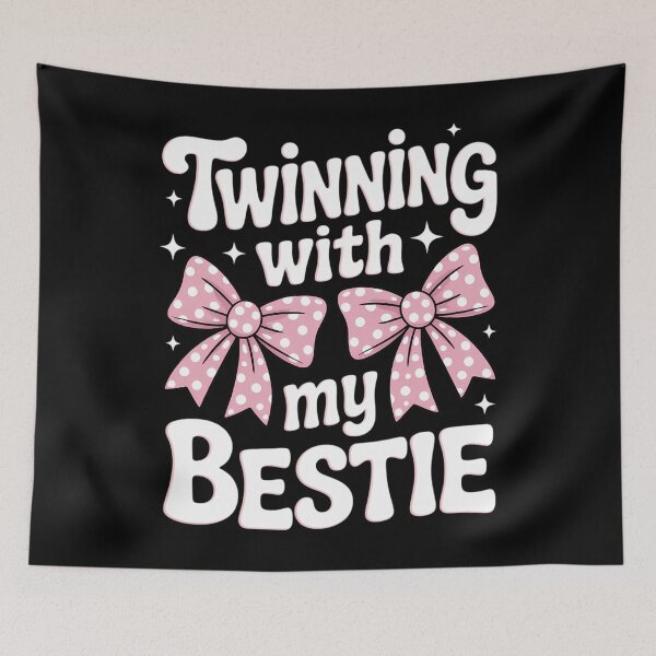 Item preview, Friends Twinning with My Bestie Spirit Week Pink Bow designed and sold by sailorjessiArt.