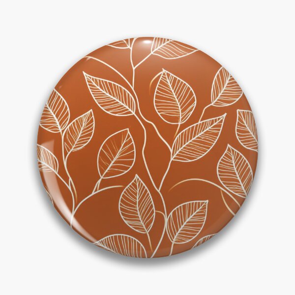 Item preview, Terracotta Vine: Minimalist White Botanical Pattern designed and sold by LiveLearnCreate.