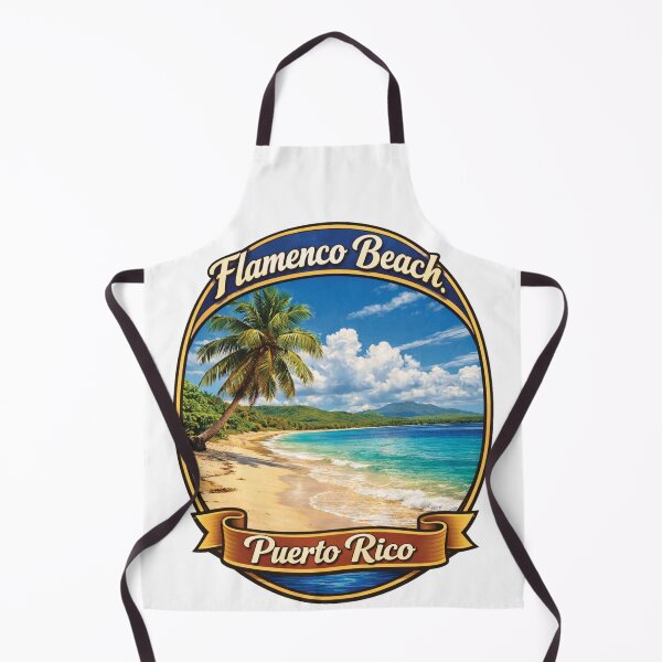 Item preview, Flamenco Beach Tropical Paradise Puerto Rico Emblem designed and sold by Mindful56.