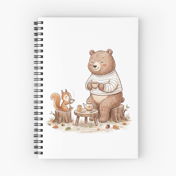 Item preview, Cozy Forest Tea Time with Bear and Squirrel designed and sold by TaiwanMemory.