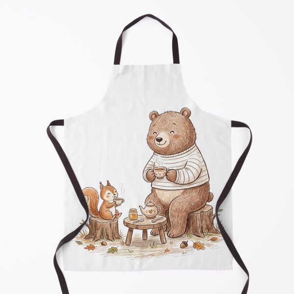 Item preview, Cozy Forest Tea Time with Bear and Squirrel designed and sold by TaiwanMemory.