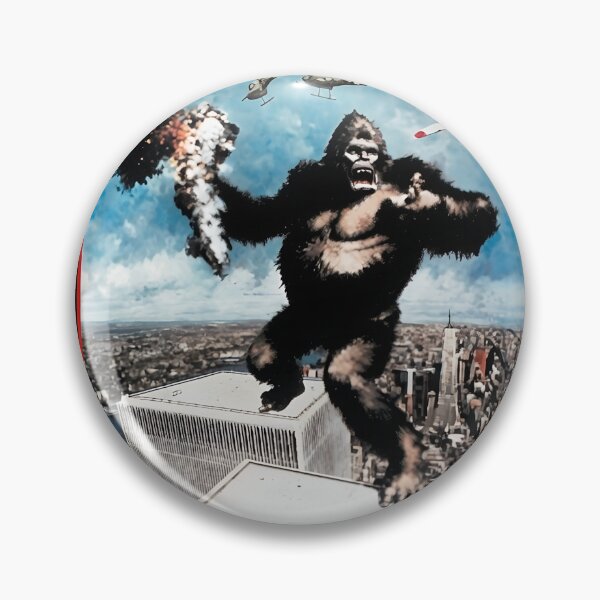 Item preview, Giant Ape Skyscraper Rooftop Confrontation Art designed and sold by stoneandslingg.