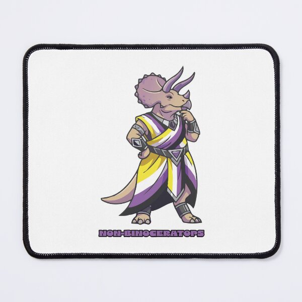 Item preview, Non-Binoceratops a Non-Binary Triceratops designed and sold by tigrootiger.
