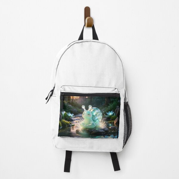 Item preview, Zen Emerald Snail - Peaceful Meditation in the Forest Creek designed and sold by ABYSSLAB.