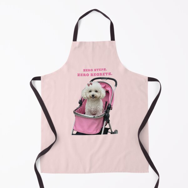 Item preview, Zero Steps Zero Regrets Funny Poodle Stroller Print designed and sold by chaos-and-curls.