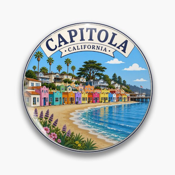 Item preview, Capitola, California - Beachfront designed and sold by Myra365Art.