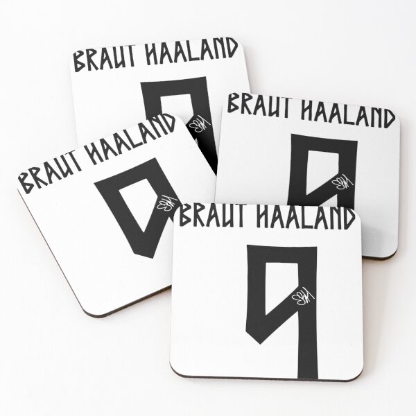 Artikelvorschau, Erling Haaland Norwegen WM-Signatur schwarz entworfen und verkauft von DonetTrent.