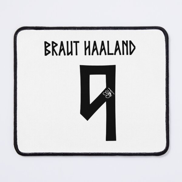 Item preview, Erling Haaland Norway World Cup Signature black designed and sold by DonetTrent.