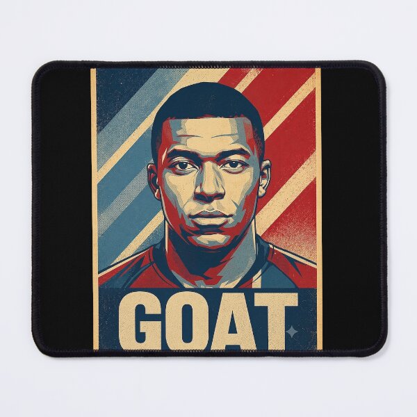 Item preview, Kylian Mbappe - G.O.A.T Typography designed and sold by AlejandroRay.