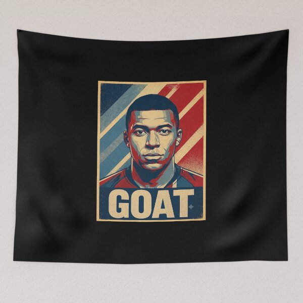 Item preview, Kylian Mbappe - G.O.A.T Typography designed and sold by AlejandroRay.