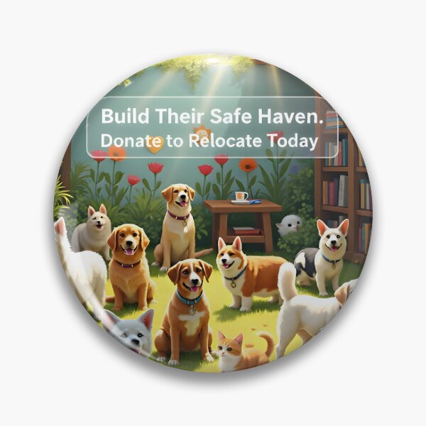 Item preview, Build Their Safe Haven Sanctuary Campaign: Rescued Pet Relocation Fund Banner designed and sold by Creative-RE.