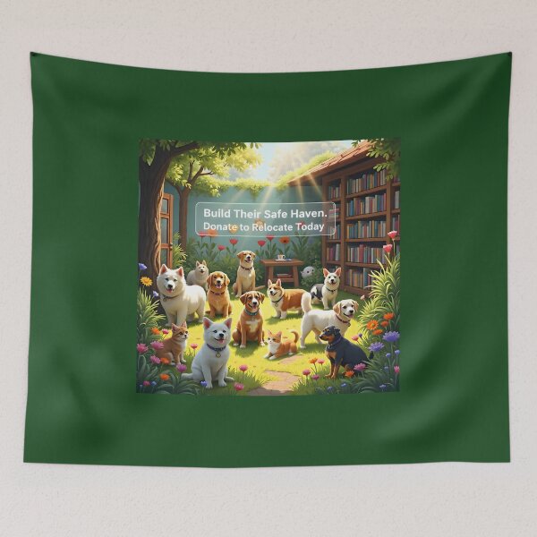 Item preview, Build Their Safe Haven Sanctuary Campaign: Rescued Pet Relocation Fund Banner designed and sold by Creative-RE.
