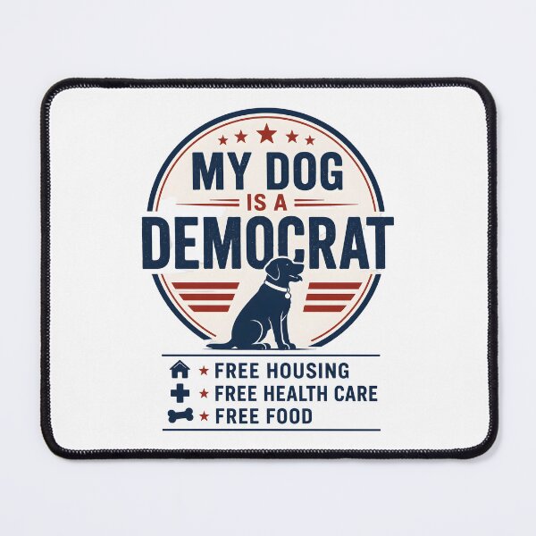 Item preview, My Dog Is A Democrat Funny Dog Lover Political Campaign Design designed and sold by Lina Caro.