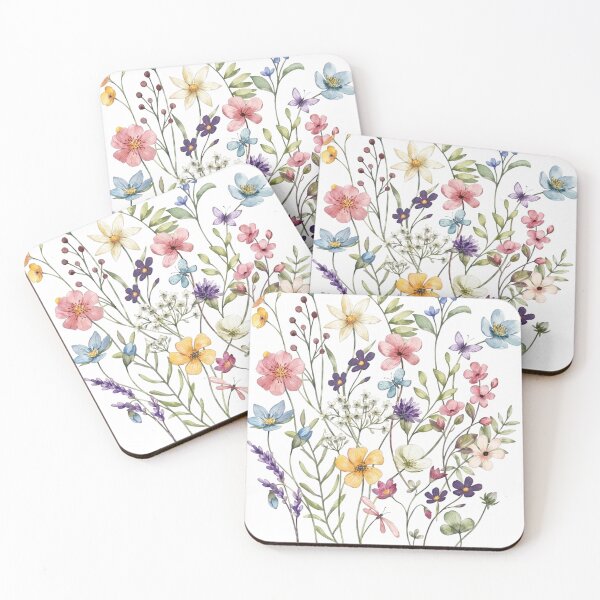 Item preview, Wildflower Botanical Watercolor Collection designed and sold by UUniqueIImprint.