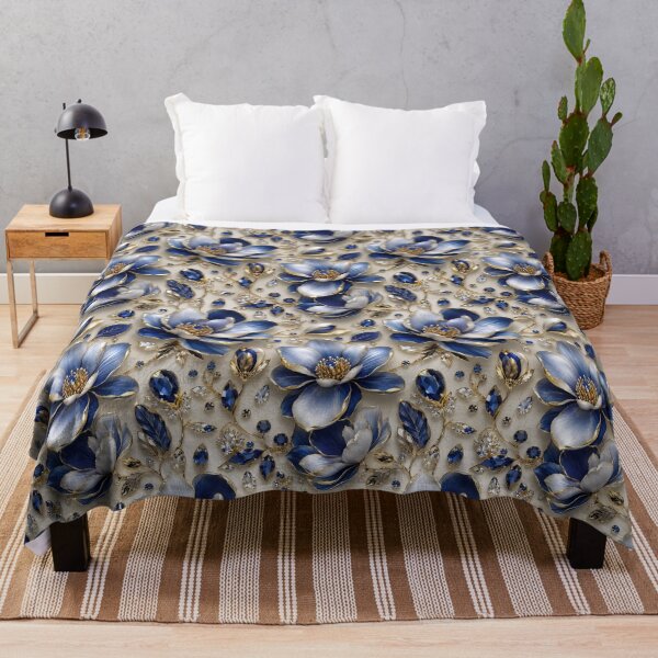 Item preview, Luxury Sapphire Floral designed and sold by FluffyGallery.